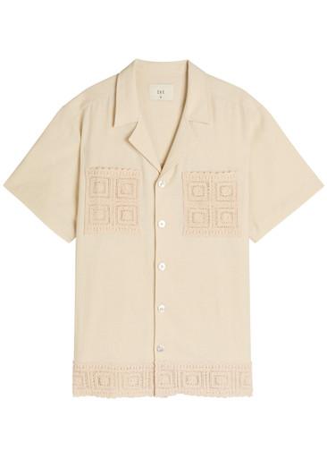 Inigo crochet cotton-blend shirt by CHE