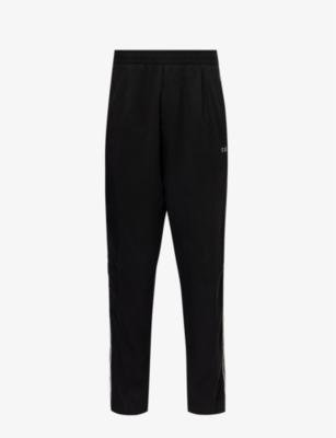 Western twill-textured tapered-leg regular-fit woven trousers by CHE