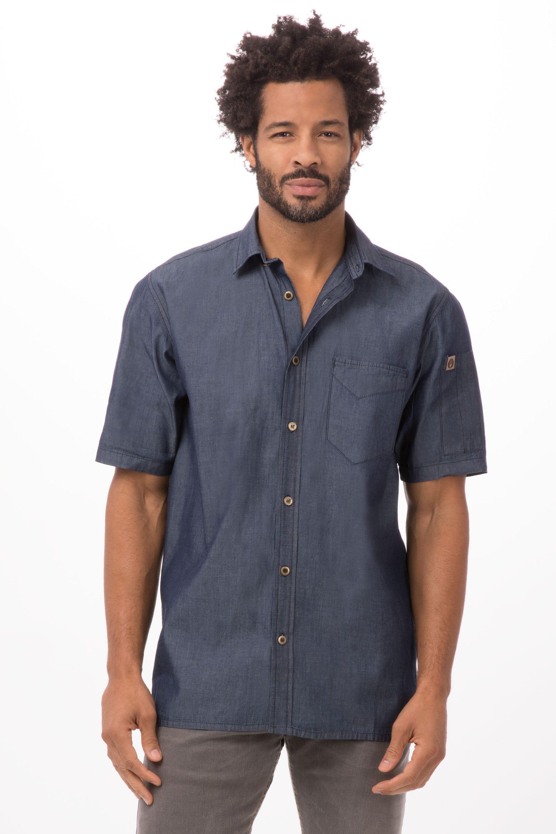 Detroit Short Sleeve Denim Shirt by CHEF WORKS