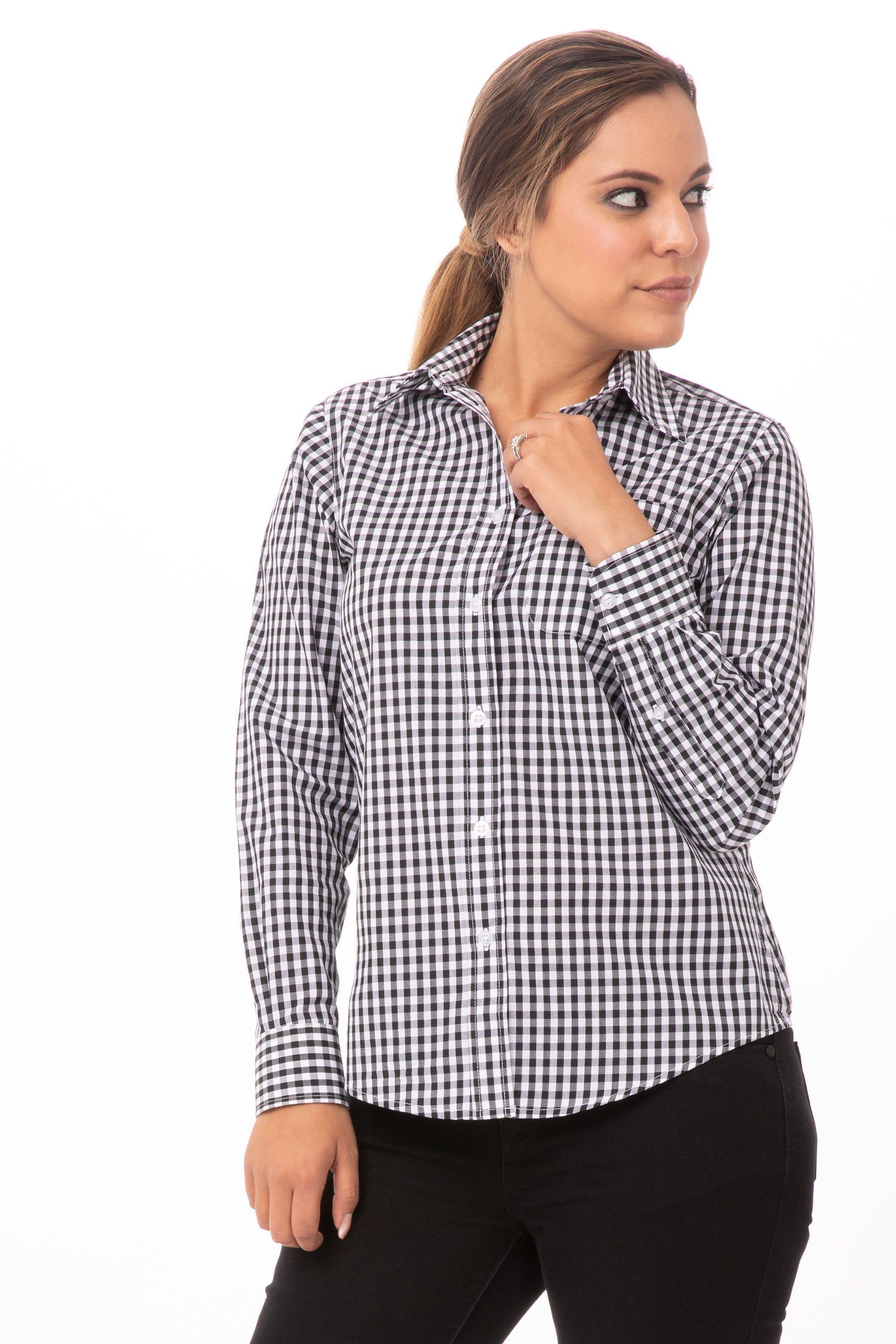 Gingham Dress Shirt by CHEF WORKS