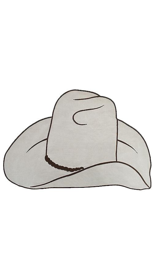 Chefanie Cowboy Hat Placemet in Beige by CHEFANIE