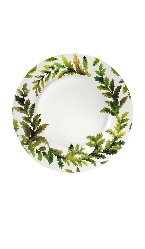 Chefanie Green Leaves Dinner Plate in Beauty by CHEFANIE
