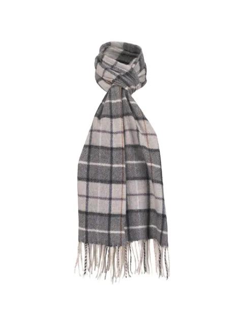 plaid fringed scarf by CHELSEY IMPORTS