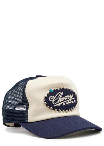 5 Star stud-embellished twill and mesh cap by CHERRY LOS ANGELES