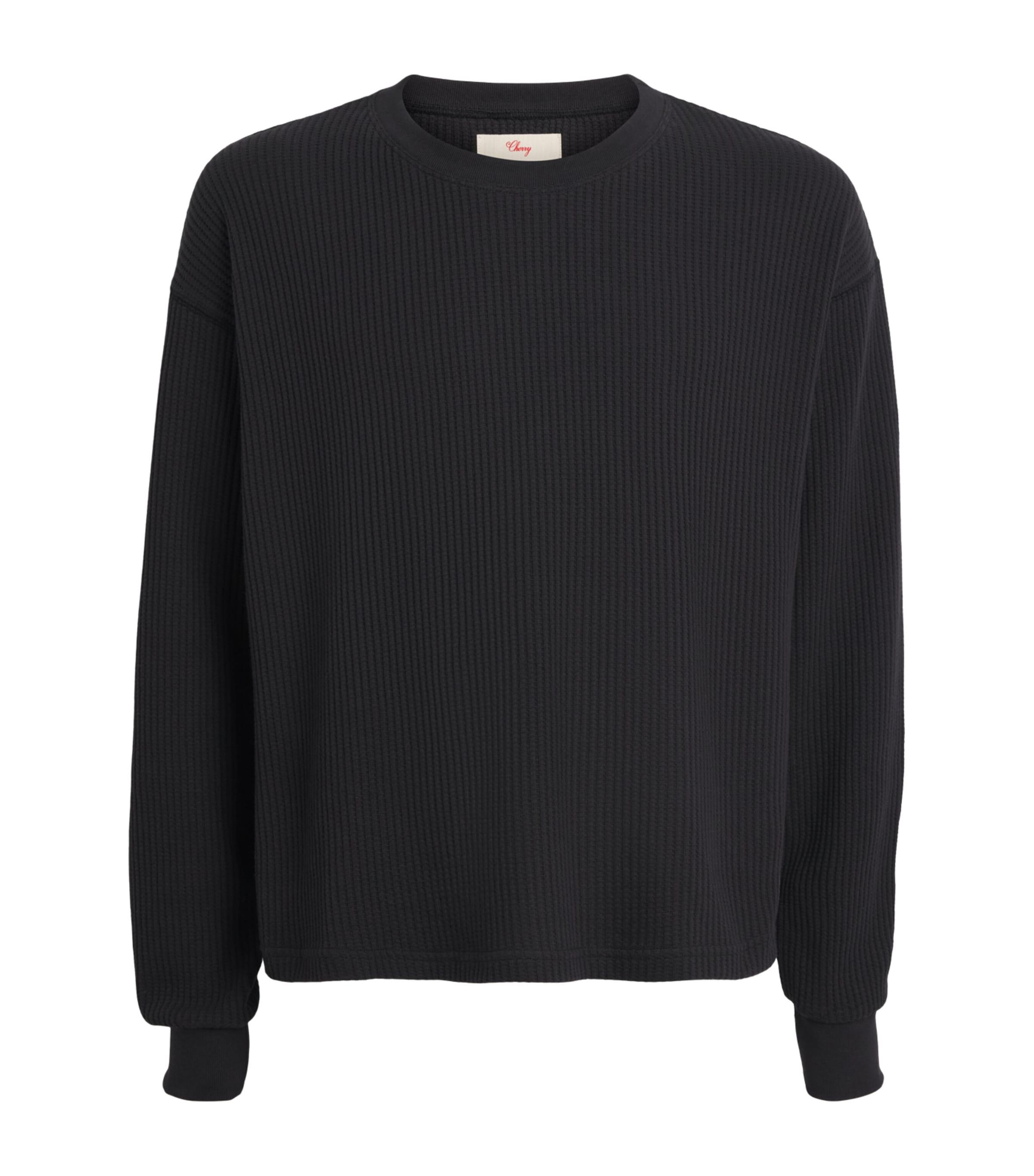 Cherry Los Angeles Cotton-Blend Waffle-Knit Sweater by CHERRY LOS ANGELES