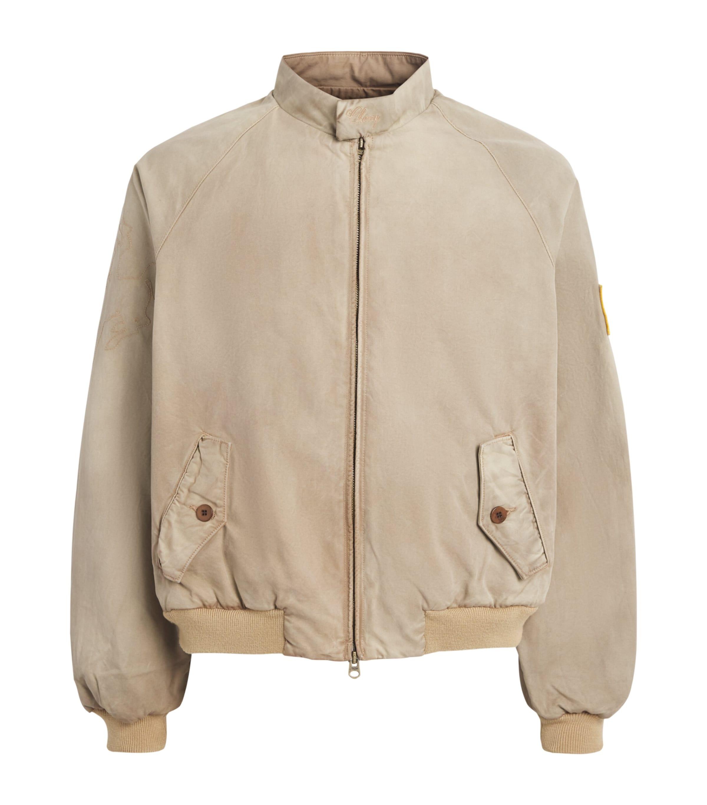 Cherry Los Angeles Sun-Faded Championship Bomber Jacket by CHERRY LOS ANGELES