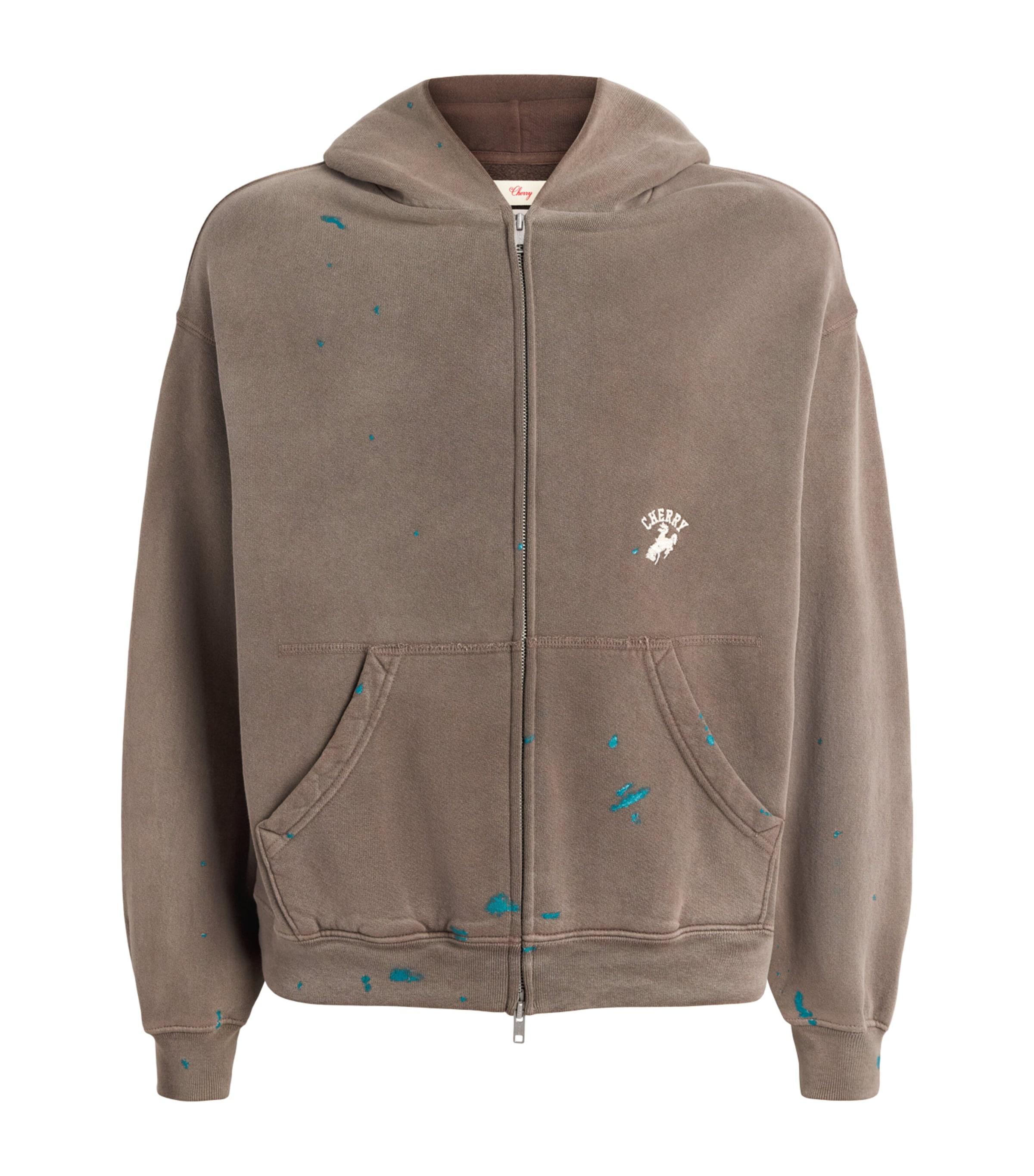 Cherry Los Angeles Western Athletic Zip-Up Hoodie by CHERRY LOS ANGELES