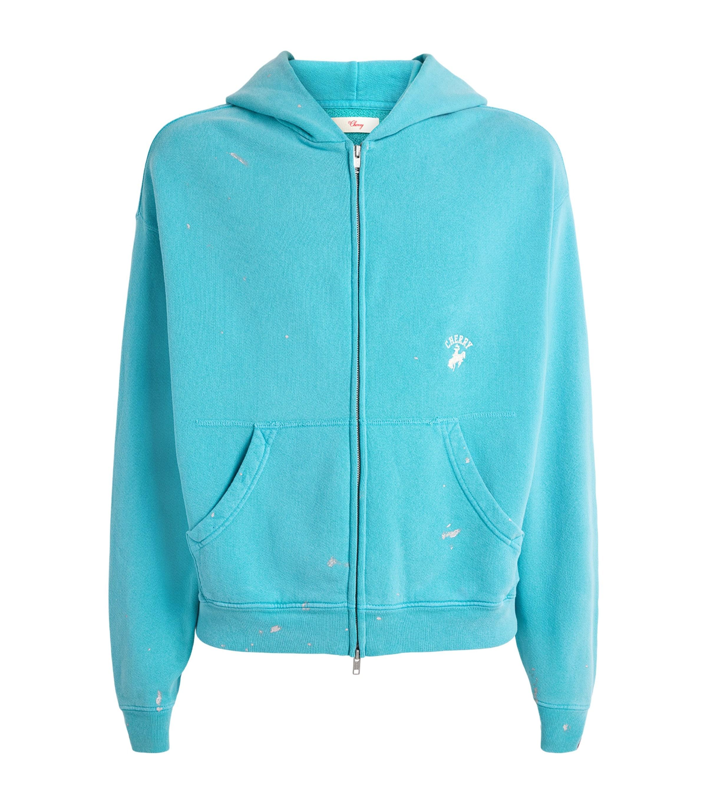 Cherry Los Angeles Western Athletic Zip-Up Hoodie by CHERRY LOS ANGELES