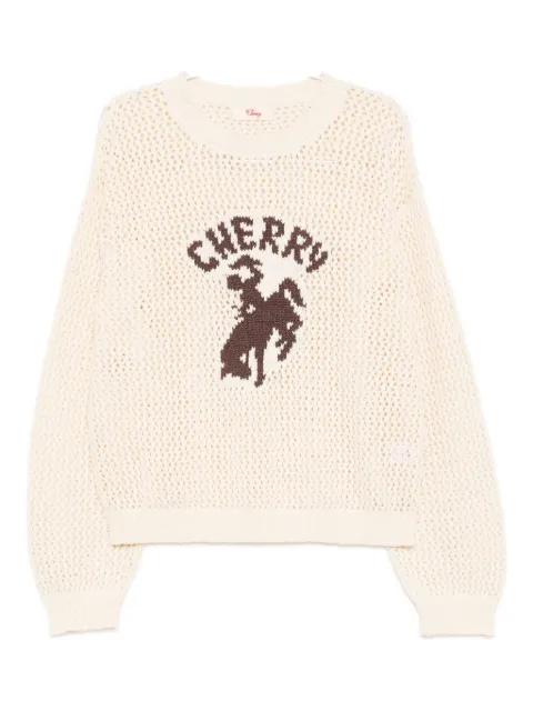 logo-embroidered jumper by CHERRY