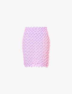 Frost textured woven mini skirt by CHET LO