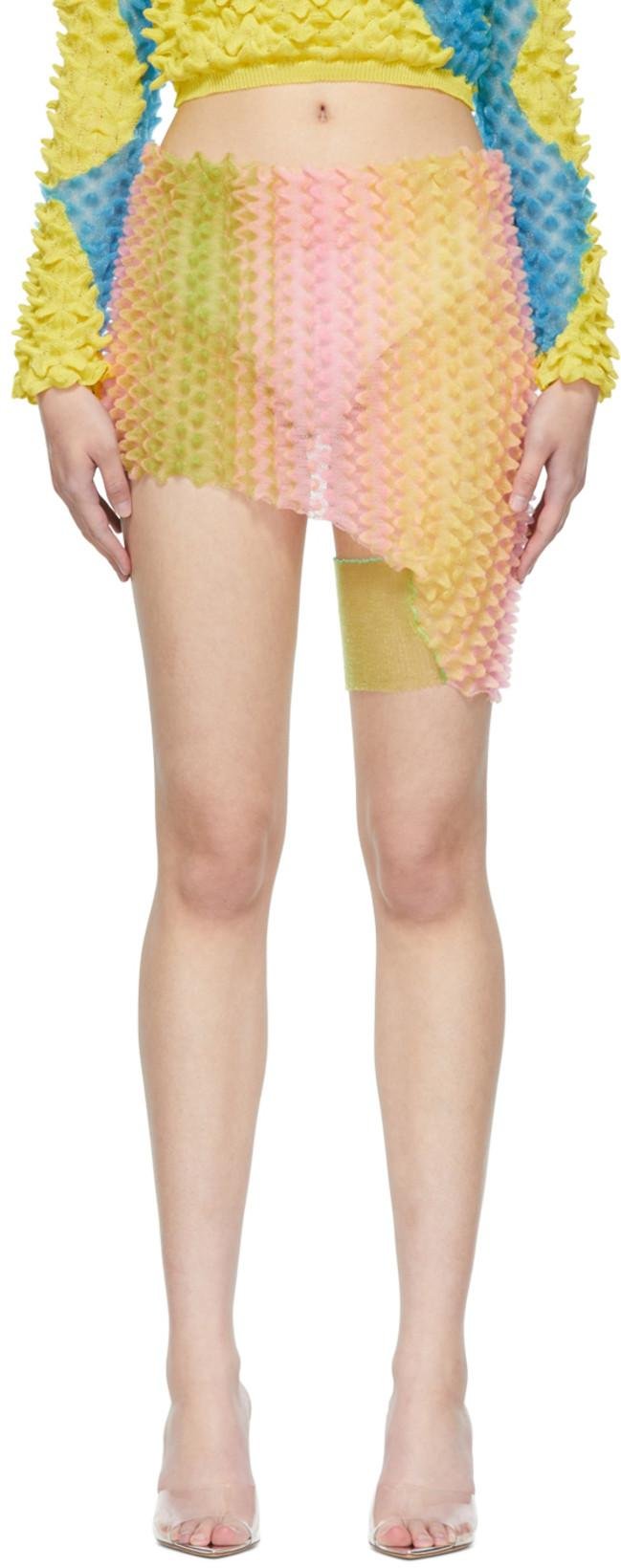 SSENSE Exclusive Multicolor Tropicana Mini Skirt by CHET LO