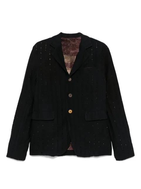 distressed blazer by CHIAHUNG SU