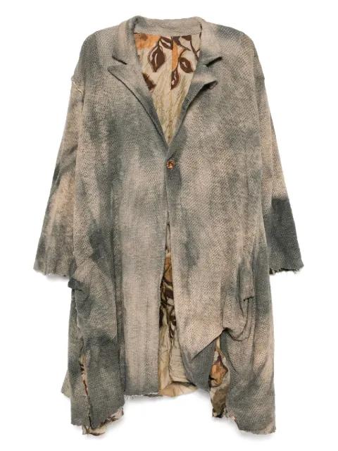 dyed mesh coat by CHIAHUNG SU