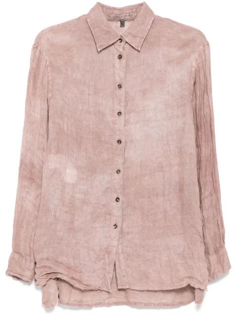 mud dyed shirt by CHIAHUNG SU