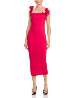 Dunca Floral Strap Midi Dress by CHIARA BONI LA PETITE ROBE