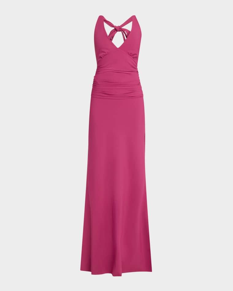 Halter Stretch-Jersey Gown by CHIARA BONI LA PETITE ROBE