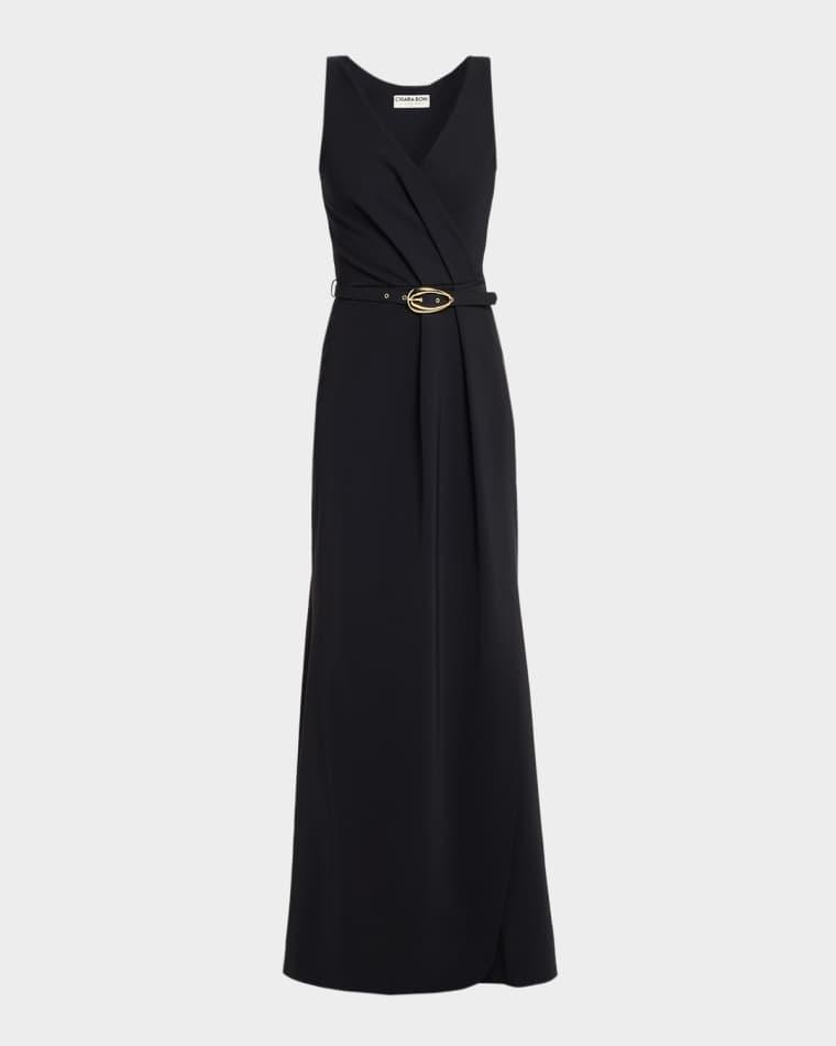 Heiha Sleeveless Draped Gown by CHIARA BONI LA PETITE ROBE