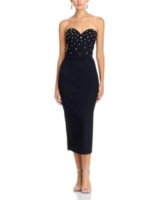 Mahta Embellished Midi Dress by CHIARA BONI LA PETITE ROBE