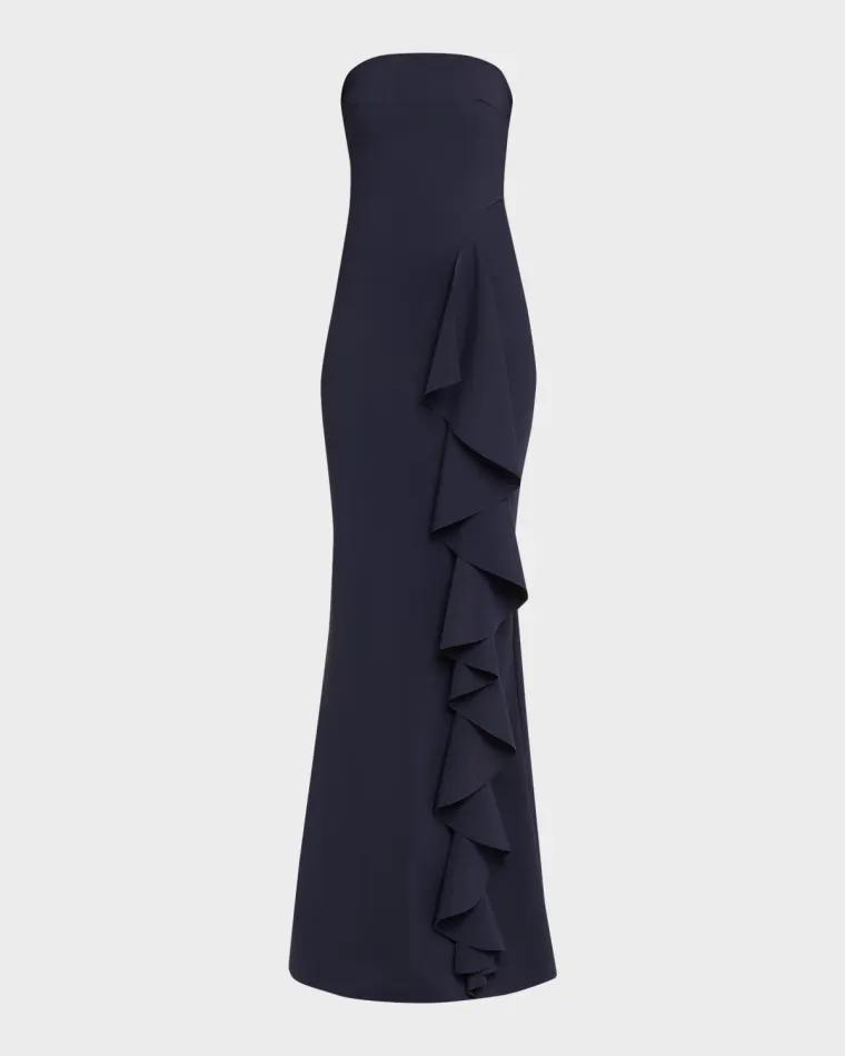Risti Strapless Draped Mermaid Gown by CHIARA BONI LA PETITE ROBE
