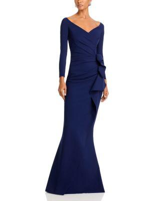 Silveria Side Ruffle Gown by CHIARA BONI LA PETITE ROBE