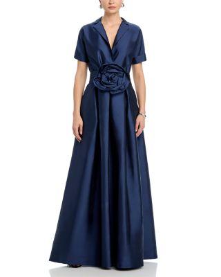 Stoya Taffeta Rosette Gown by CHIARA BONI LA PETITE ROBE