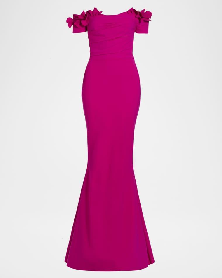 Yiana Off-Shoulder Mermaid Gown by CHIARA BONI LA PETITE ROBE