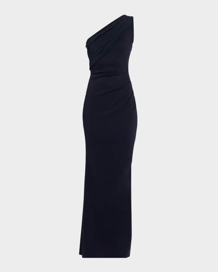 Zenab Sugar One-Shoulder Long Gown by CHIARA BONI LA PETITE ROBE