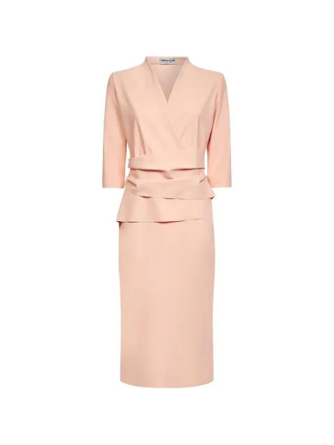 draped V-neck dress by CHIARA BONI LA PETITE ROBE
