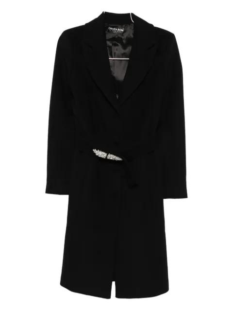 embellished belted coat by CHIARA BONI LA PETITE ROBE