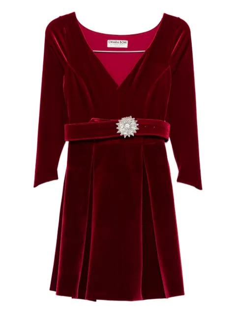 embellished belted dress by CHIARA BONI LA PETITE ROBE
