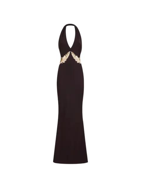 halterneck maxi dress by CHIARA BONI LA PETITE ROBE