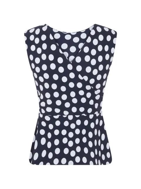 polka-dot wrap top by CHIARA BONI LA PETITE ROBE