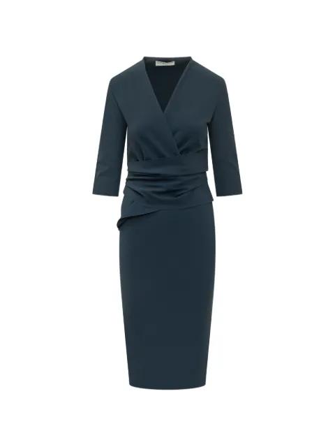 v-neck draped dress by CHIARA BONI LA PETITE ROBE