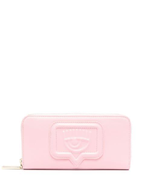 Eyelike-motif logo-appliqué wallet by CHIARA FERRAGNI