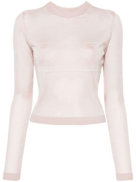 Maxi Logomania fine-knit jumper by CHIARA FERRAGNI