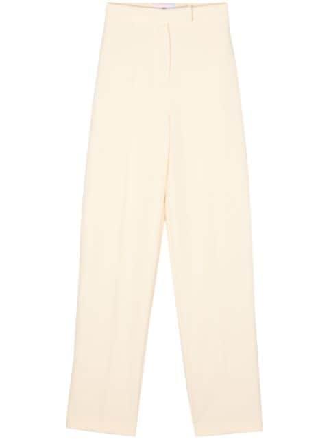 crepe pressed-crease tapered trousers by CHIARA FERRAGNI