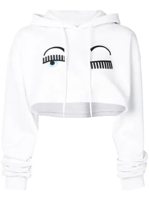 cropped winking hoodie by CHIARA FERRAGNI