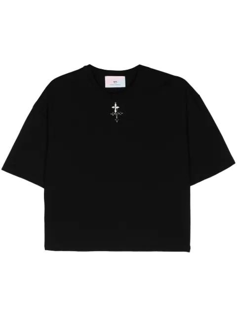 cross-charm cotton T-shirt by CHIARA FERRAGNI