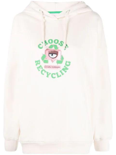 eye-motif hoodie by CHIARA FERRAGNI
