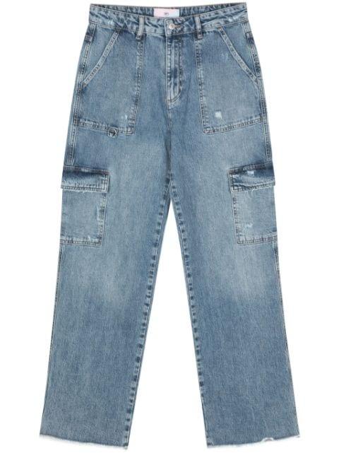 logo-embroidered straight jeans by CHIARA FERRAGNI