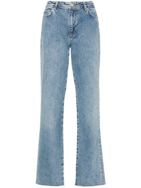 logo-embroidered straight jeans by CHIARA FERRAGNI