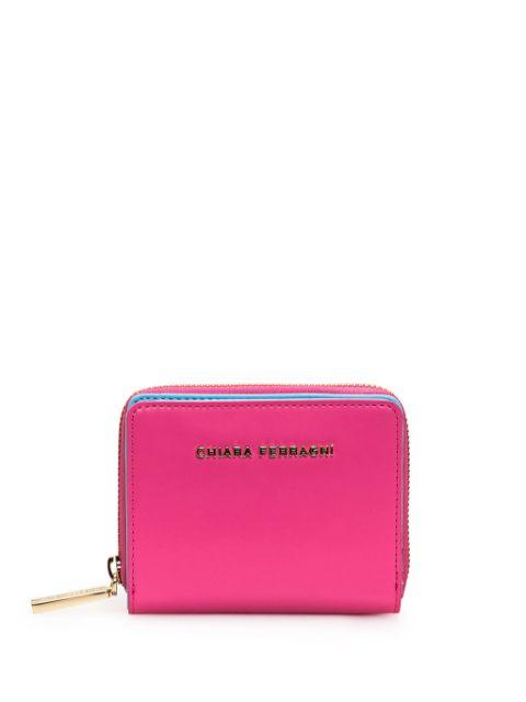 logo-lettering wallet by CHIARA FERRAGNI