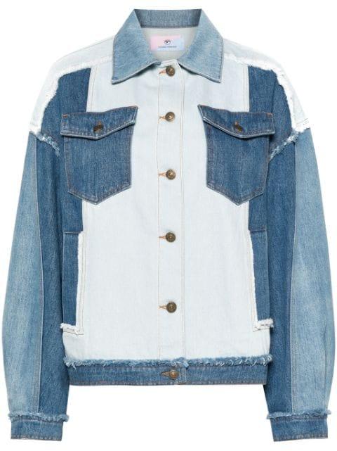 patchwork denim jacket by CHIARA FERRAGNI