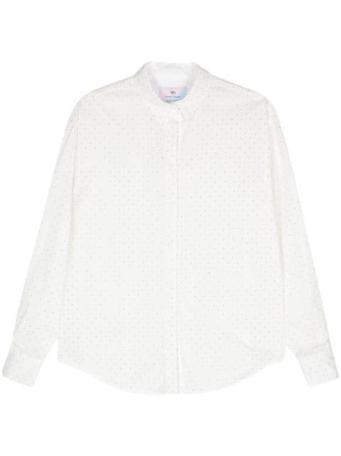 rhinestone-embellished long-sleeve shirt by CHIARA FERRAGNI