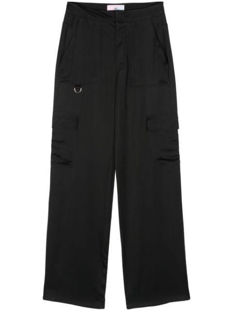 satin straight cargo pants by CHIARA FERRAGNI