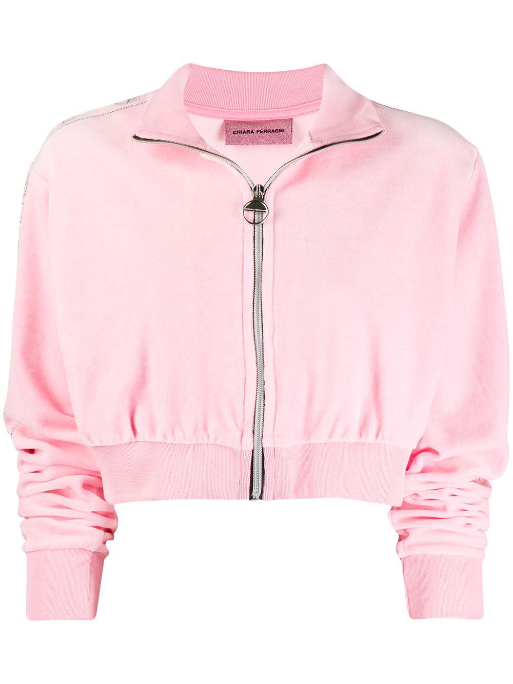 textured side studded shorts by CHIARA FERRAGNI