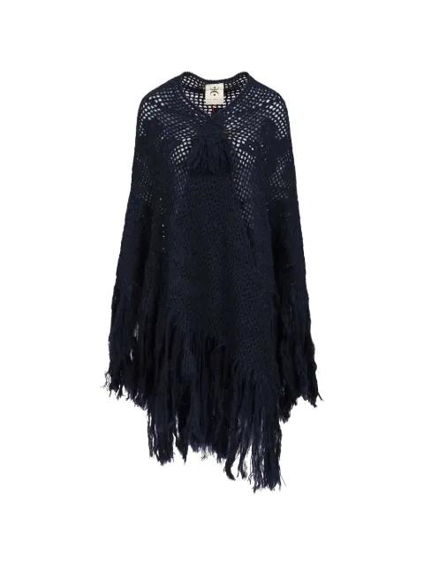 Coperta Peonia fringed crochet scarf by CHIARA IS