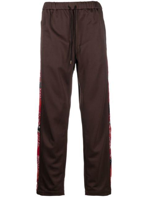 bandana-panel track pants by CHILDREN OF THE DISCORDANCE
