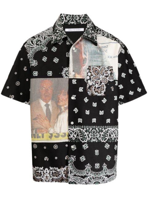 bandana-print cotton shirt by CHILDREN OF THE DISCORDANCE