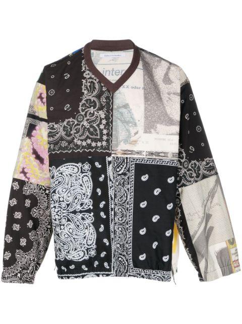 patchwork pattern-print cotton jumper by CHILDREN OF THE DISCORDANCE